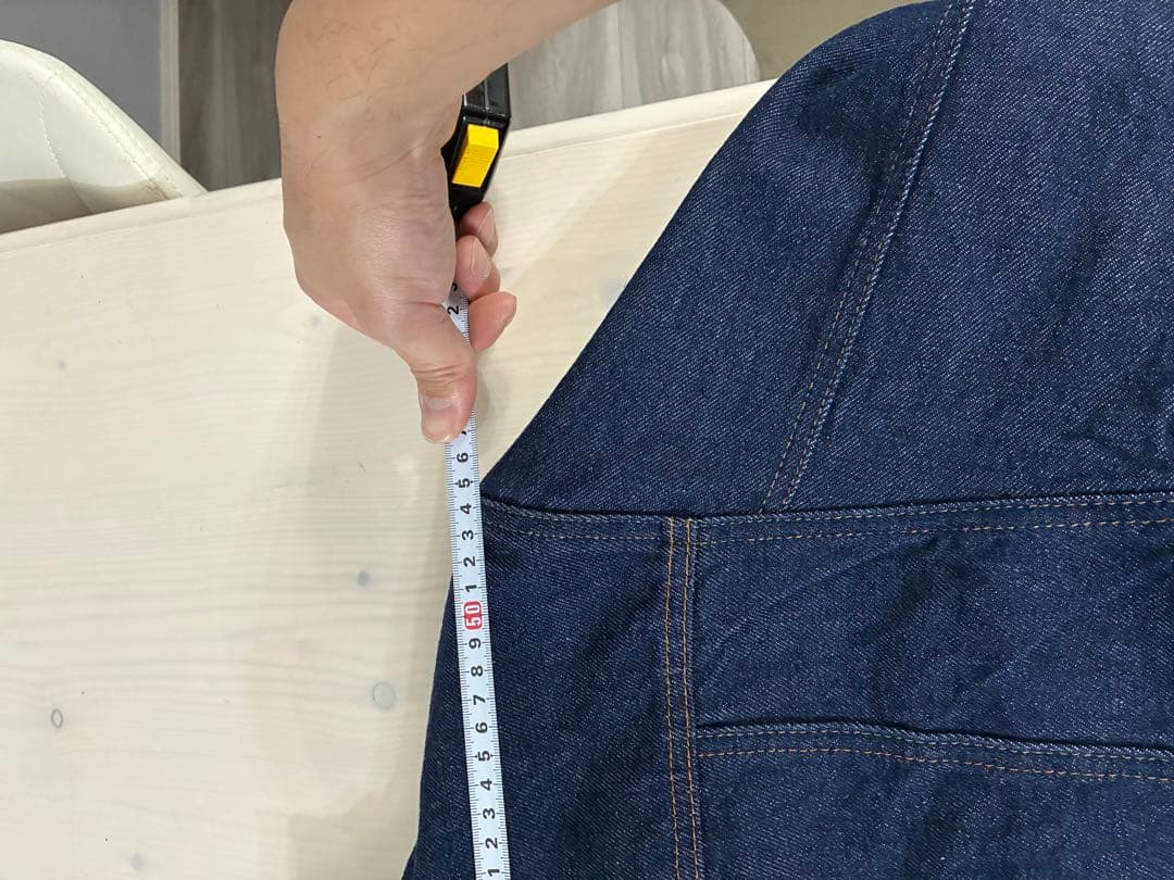 格安　プリズンブルース　デニムジャケット　M （L〜XL程度）　リジット