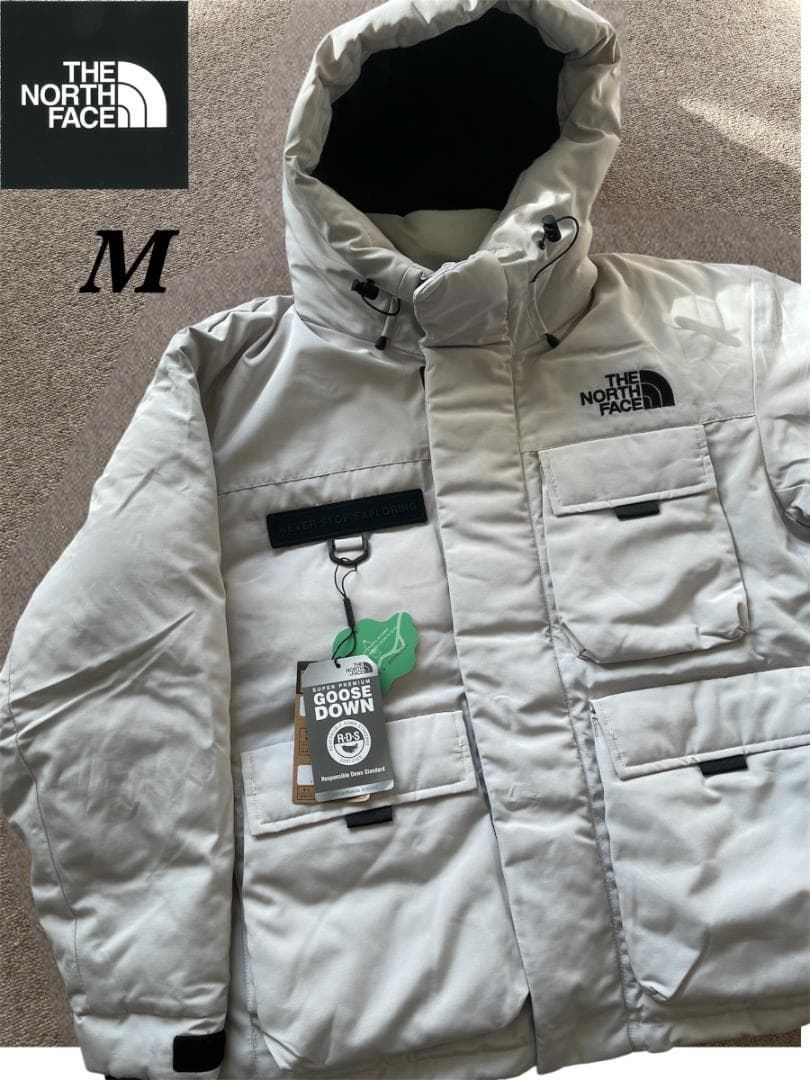 ［新品韓国限定］THE NORTH FACE グースダウンオフホワイトメンズ M