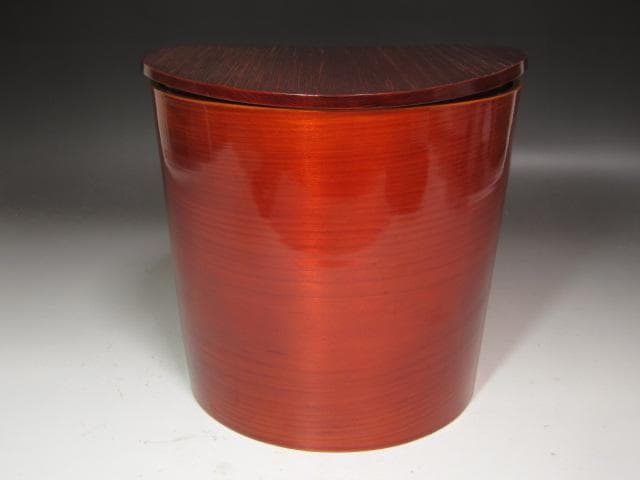 ☆時代　飛騨春慶曲水指　武者小路　官休庵　9代　愈好斎花押がございます☆y414