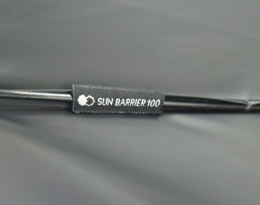 サンバリア100 日傘 2段折 moku グレー 完全遮光 折り畳み