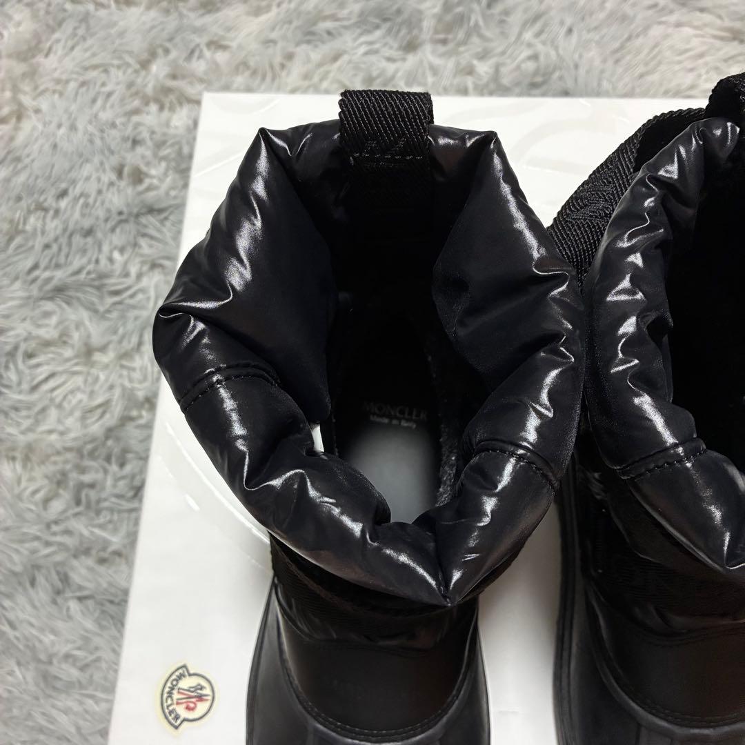 【美品】MONCLER 防寒 防水 ウィンターブーツ 41 BLACK