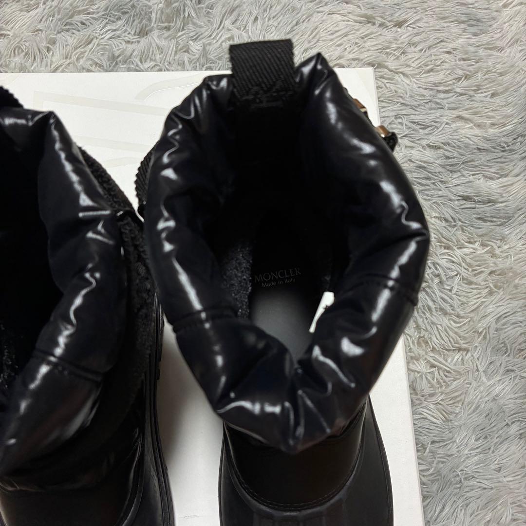 【美品】MONCLER 防寒 防水 ウィンターブーツ 41 BLACK