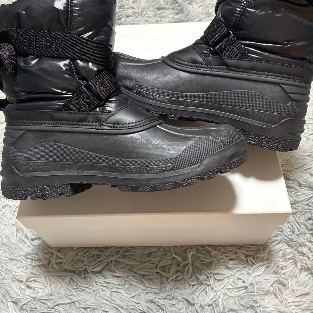 【美品】MONCLER 防寒 防水 ウィンターブーツ 41 BLACK