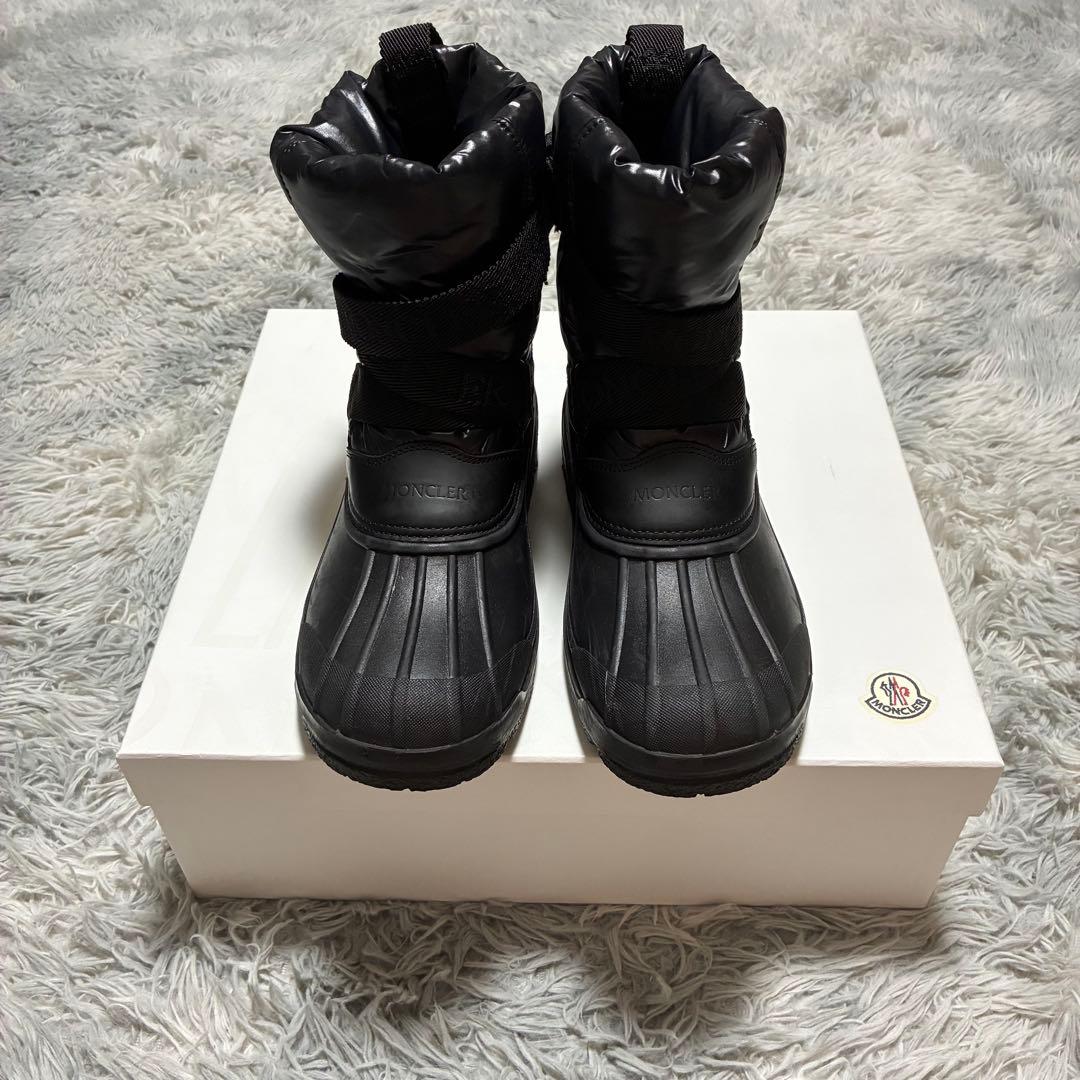 【美品】MONCLER 防寒 防水 ウィンターブーツ 41 BLACK