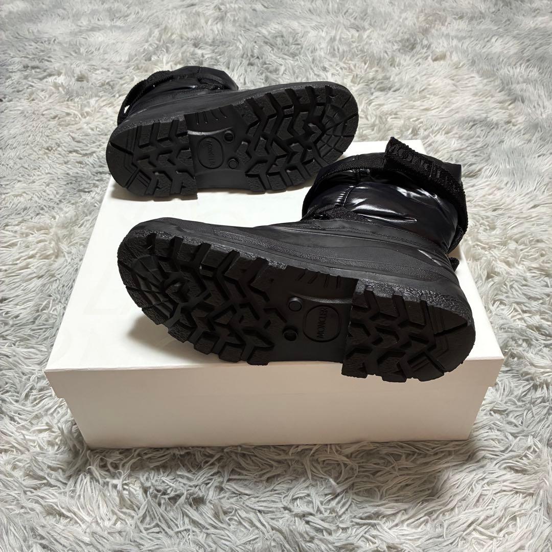 【美品】MONCLER 防寒 防水 ウィンターブーツ 41 BLACK