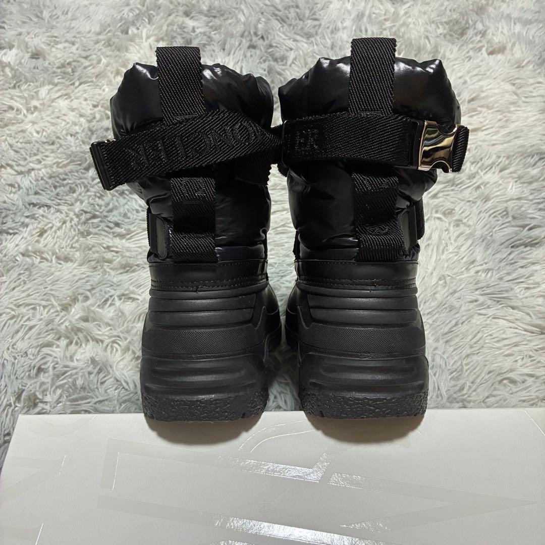【美品】MONCLER 防寒 防水 ウィンターブーツ 41 BLACK