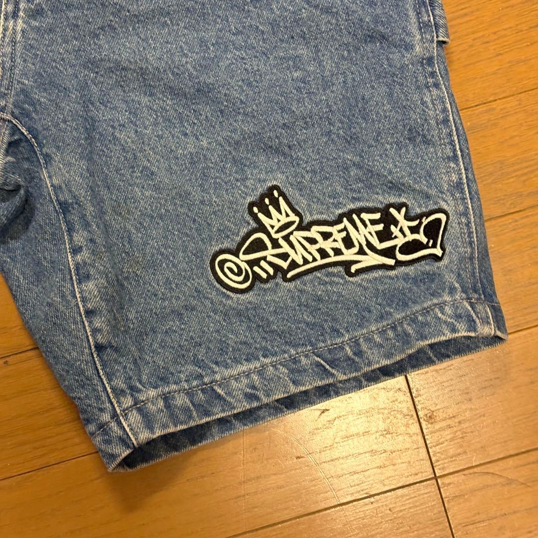 Supreme デニムショートパンツ グラフィティ