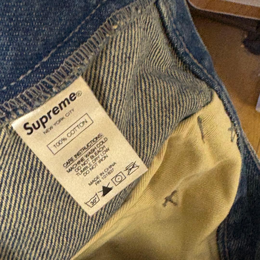 Supreme デニムショートパンツ グラフィティ