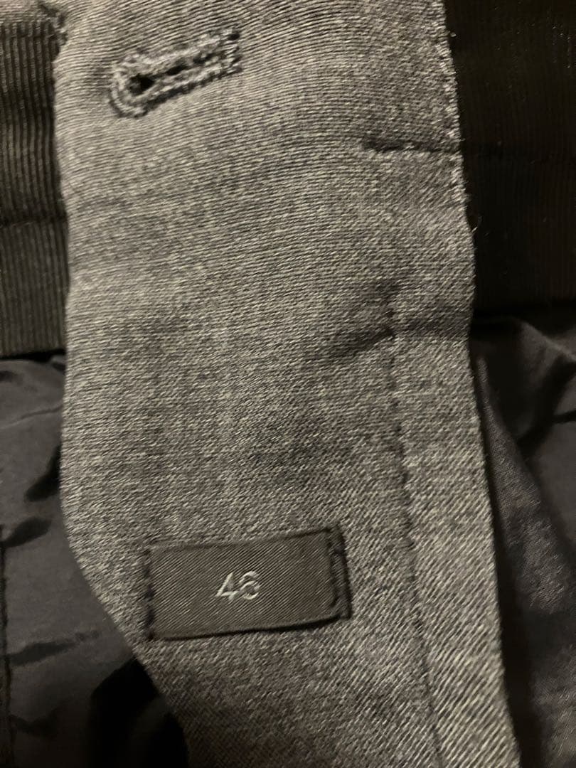 試着のみインコテックス　スラックス　サイズ46 チャコールグレー