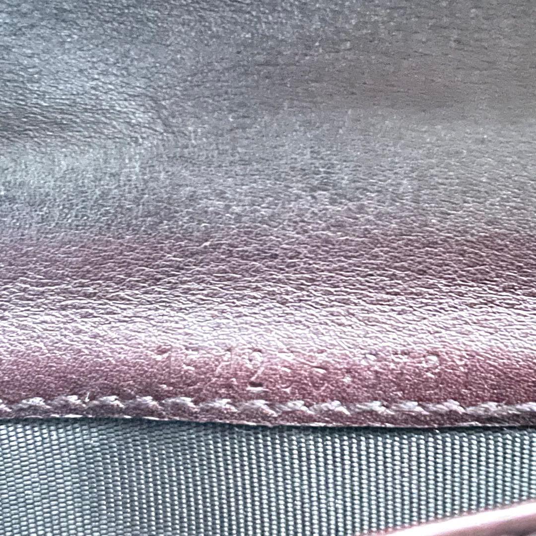 GUCCI グッチ　シマレザー 長財布 アビー　ゴールド金具　0113-⑨