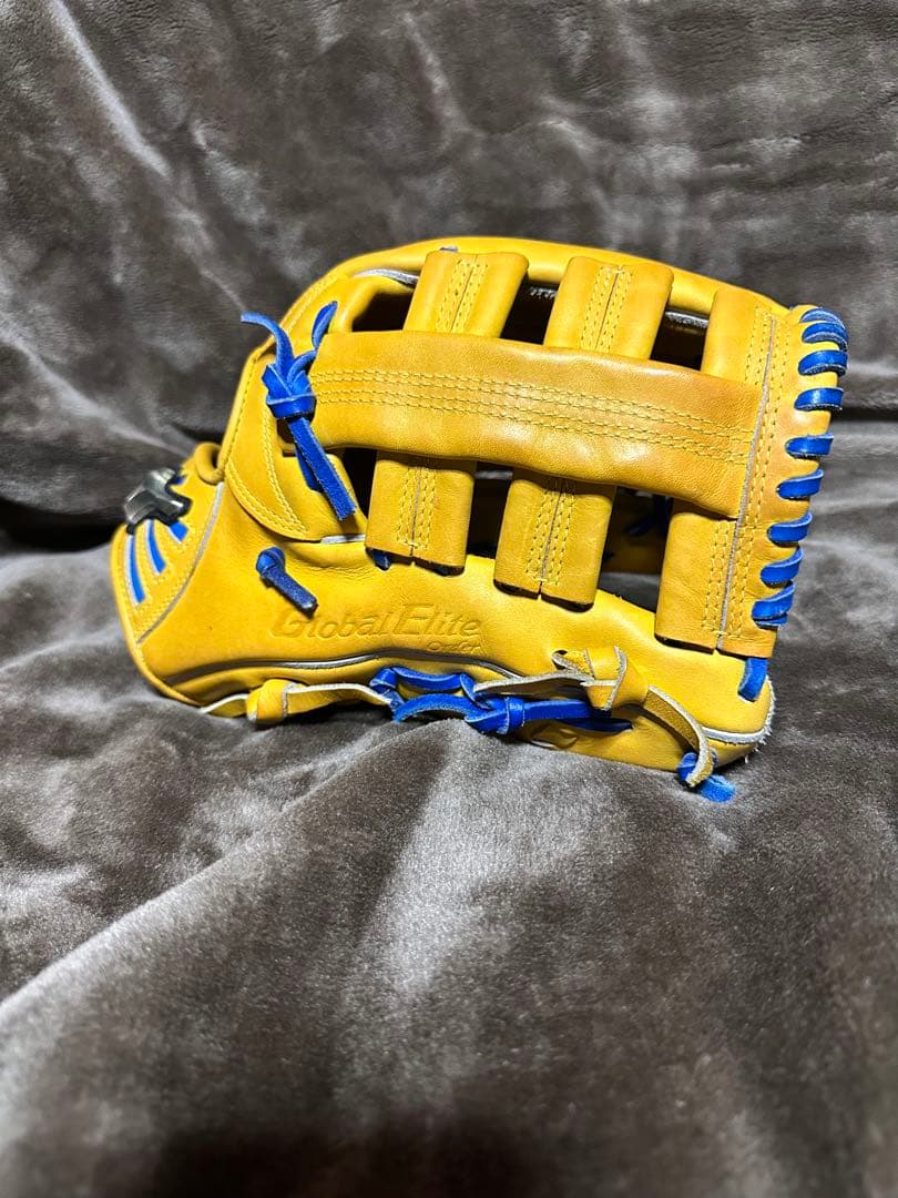 値下げ不可【中古】ミズノ　グローバルエリート　オーダー　一般外野手用　刺繍あり