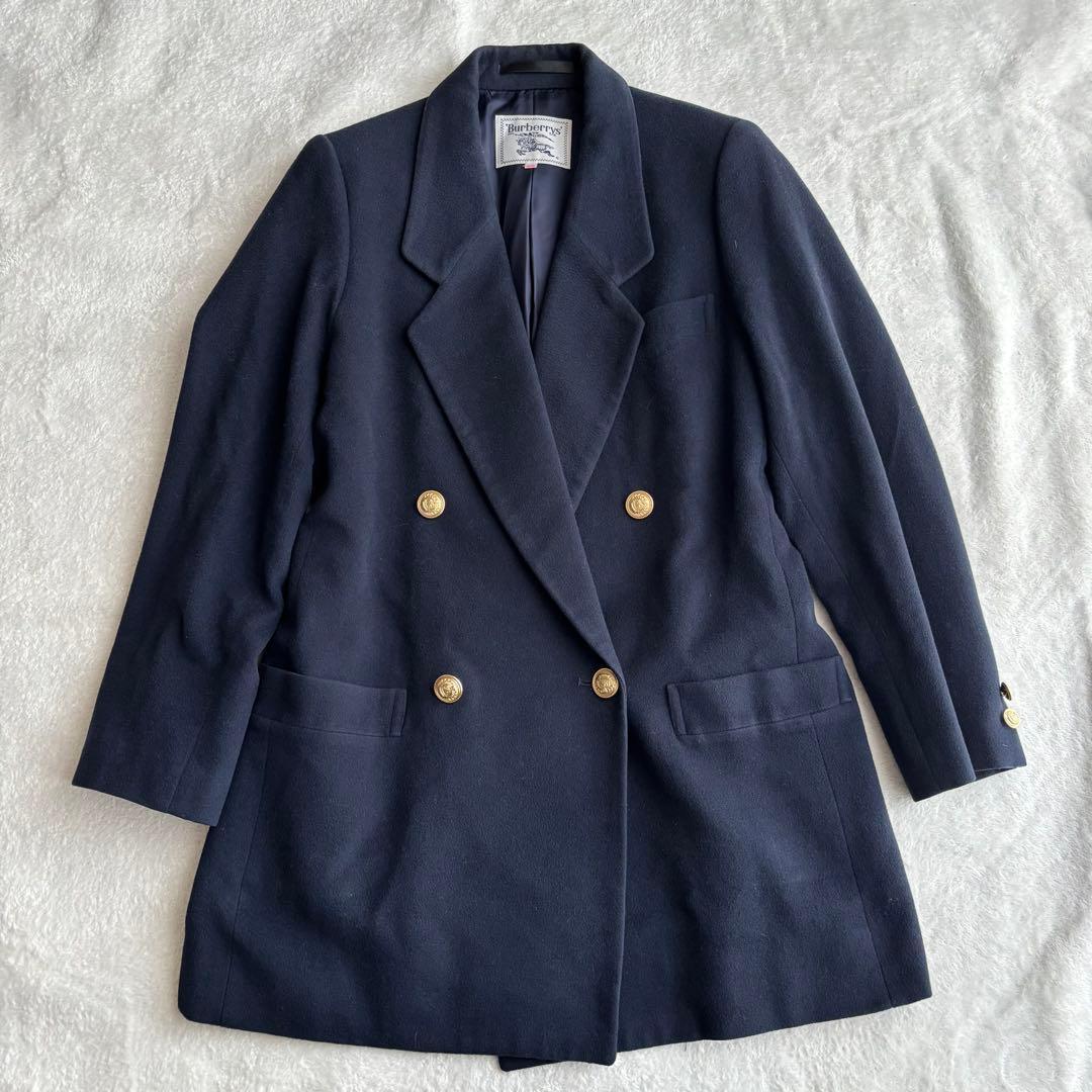 ✨️美品✨️ Burberrys ダブルジャケット 金ボタン ネイビー L 紺色