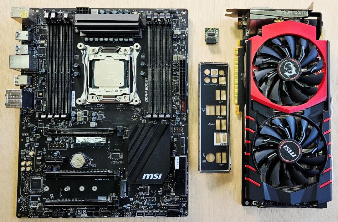 i7 5820k+MSI X99+グラボ+MSI TPM 2.0