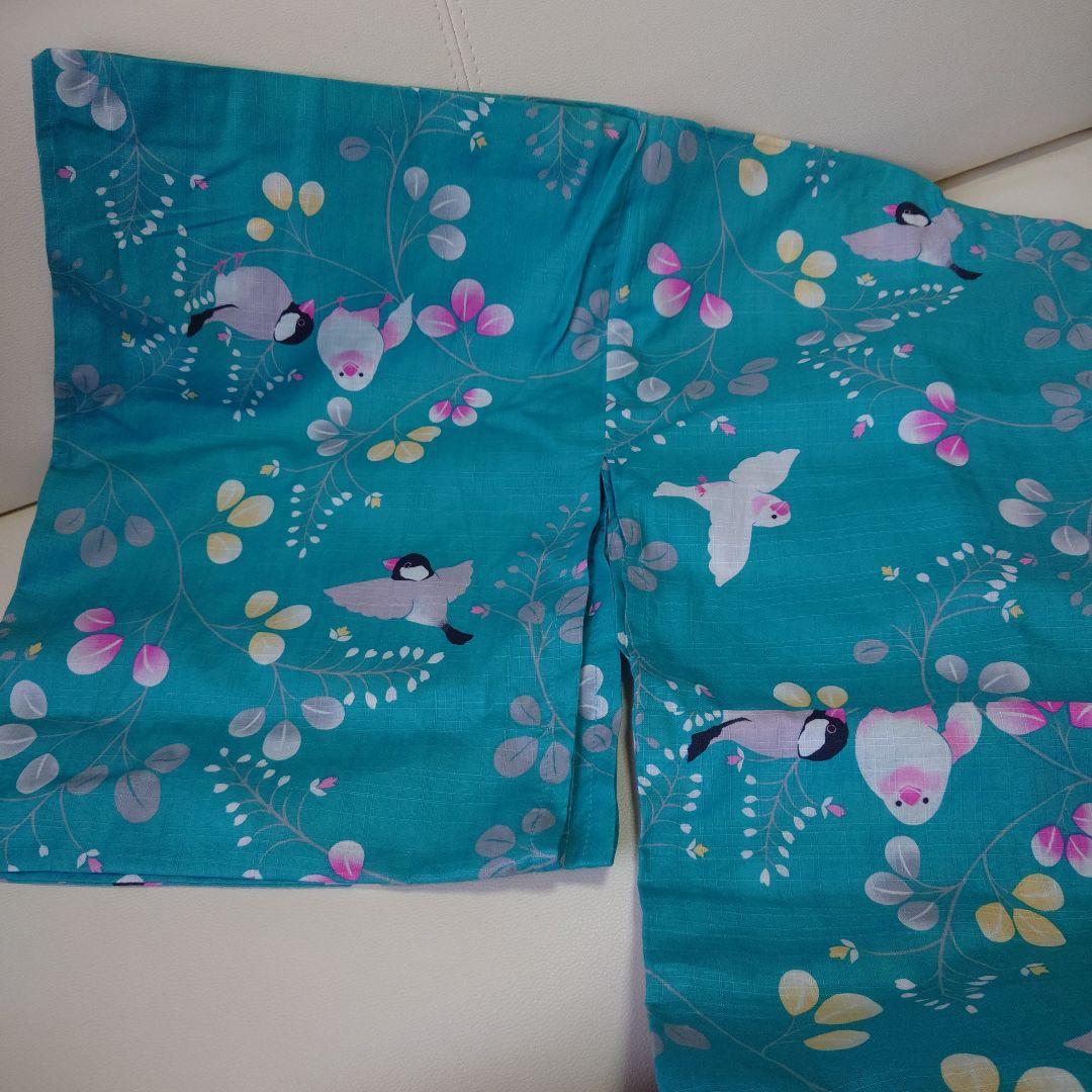 浴衣 文鳥柄 おまけ付き 気まぐれお値引タイム