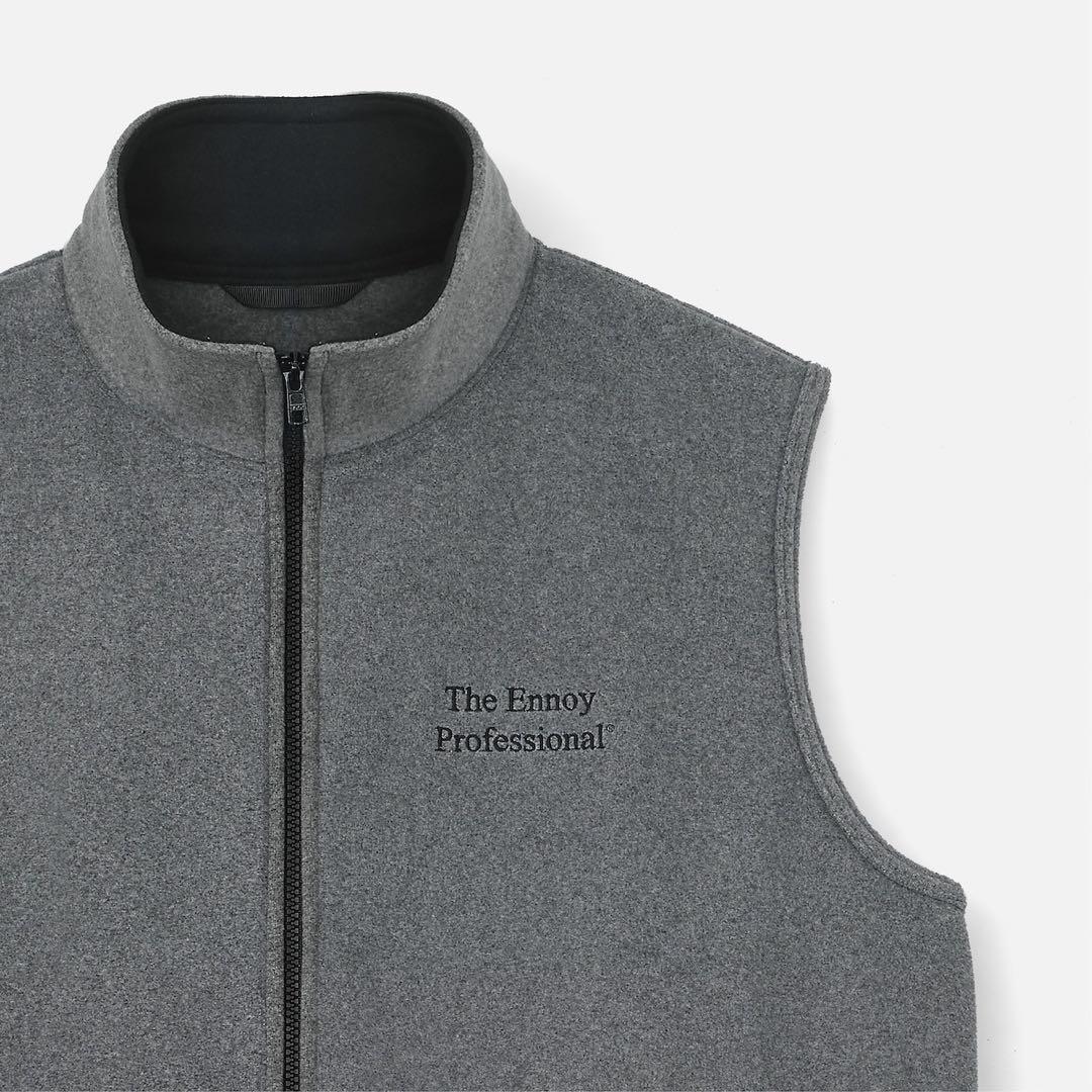 トップス ennoy PROFESSIONAL FLEECE VEST GRAY