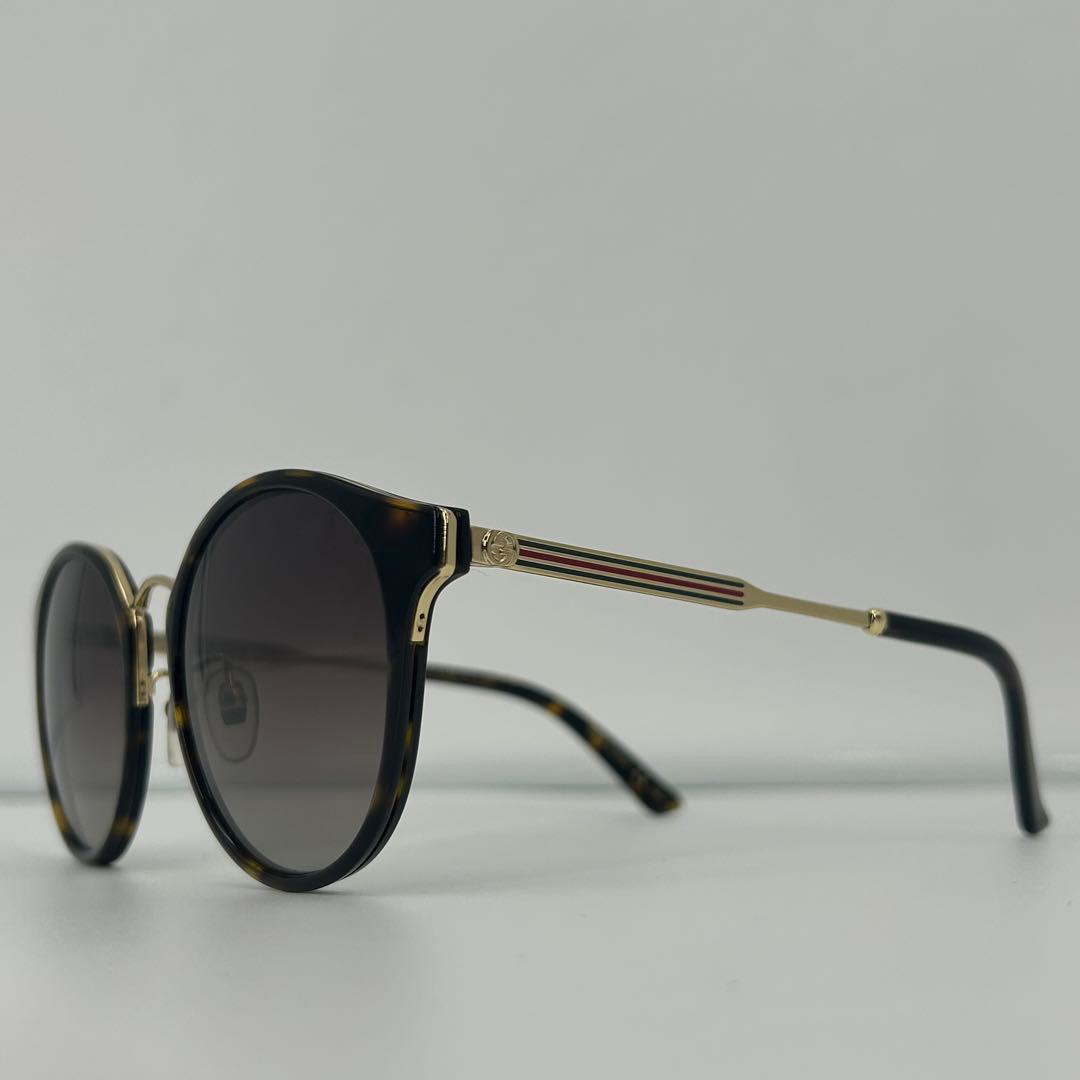 美品✨グッチ サングラス インターロッキング シェリー GG ゴールド 0588