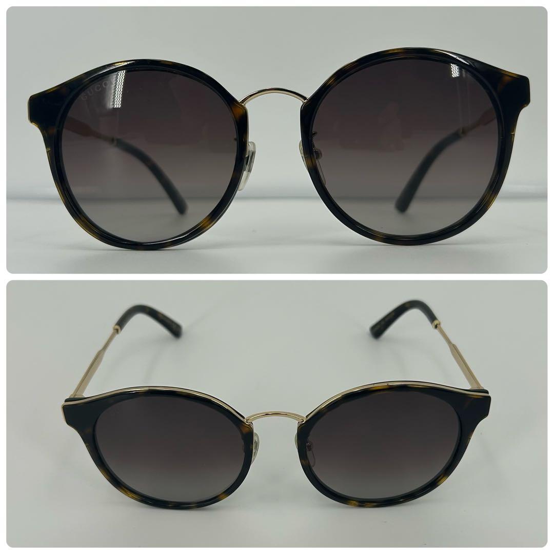 美品✨グッチ サングラス インターロッキング シェリー GG ゴールド 0588