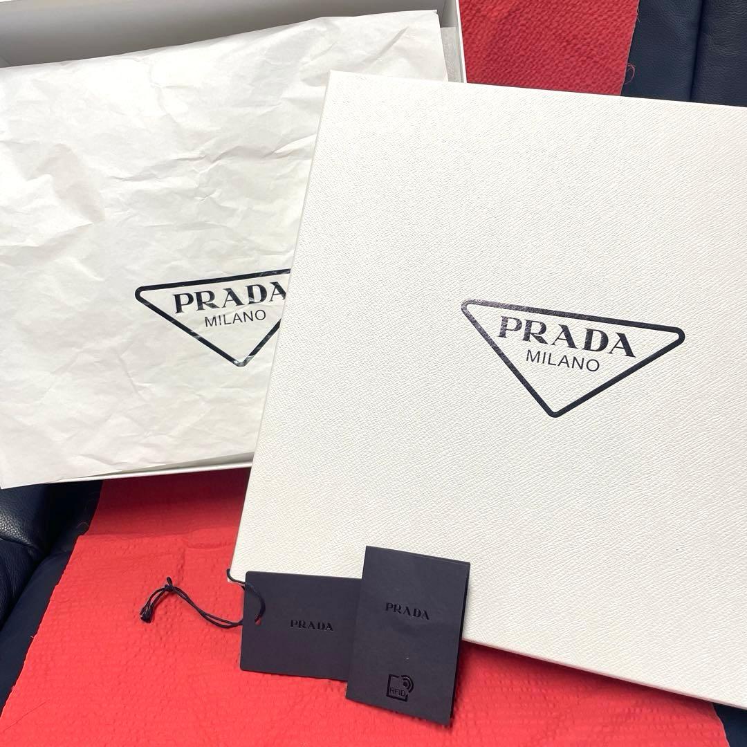 PRADA プラダ ラバーブーツ 白36(23〜23.5)レインブーツ シューズ