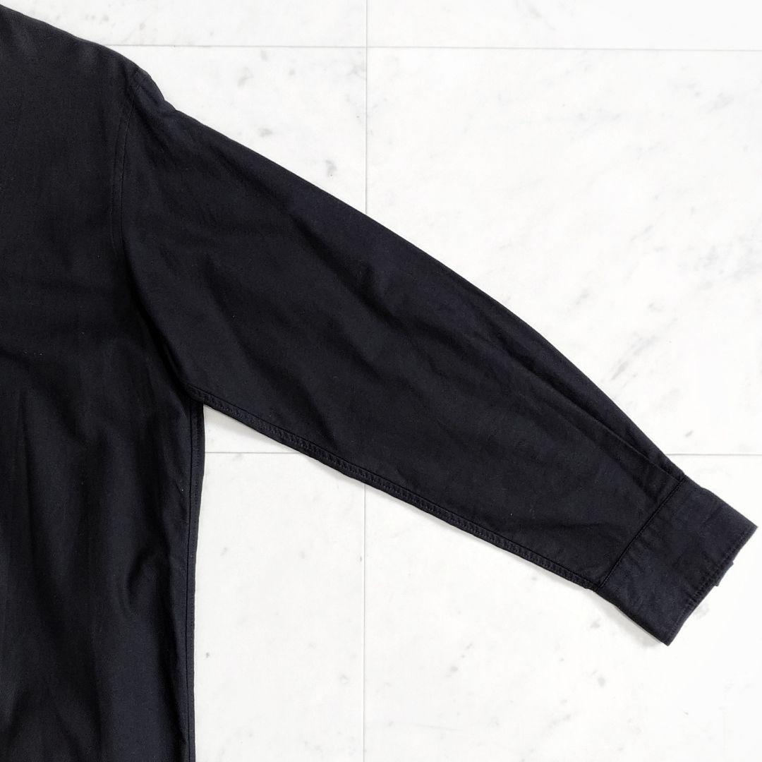 美品✨ギャルリーヴィー プレミアムオックス バンドカラーシャツワンピース 黒