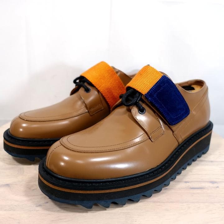 ★美品★ドリスヴァンノッテン　シャークソール　Ｕチップベルトシューズ