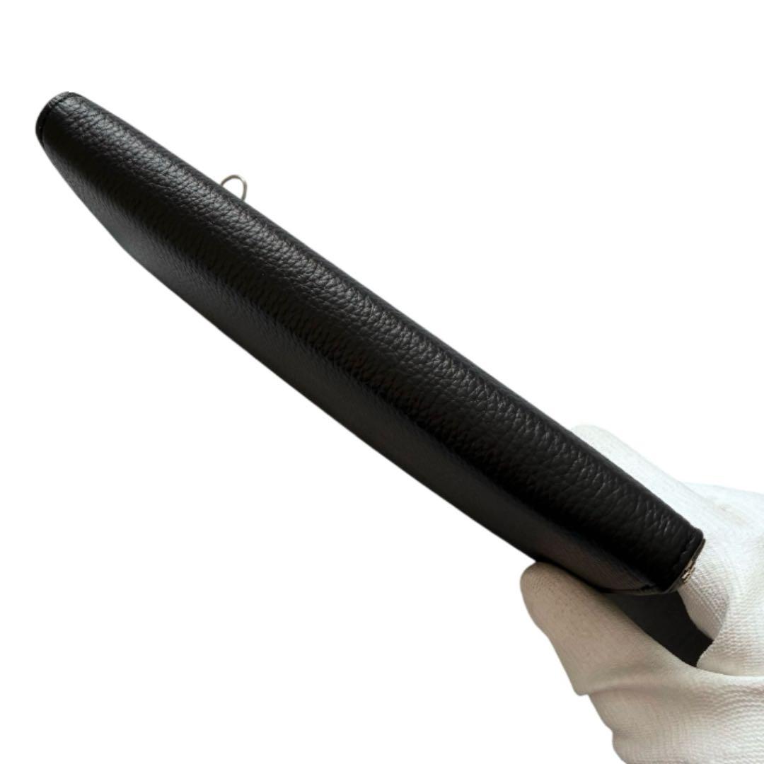 新品タグ付✨クレイサス 長財布 カメリア 黒 レザー 収納抜群 レディース 本革