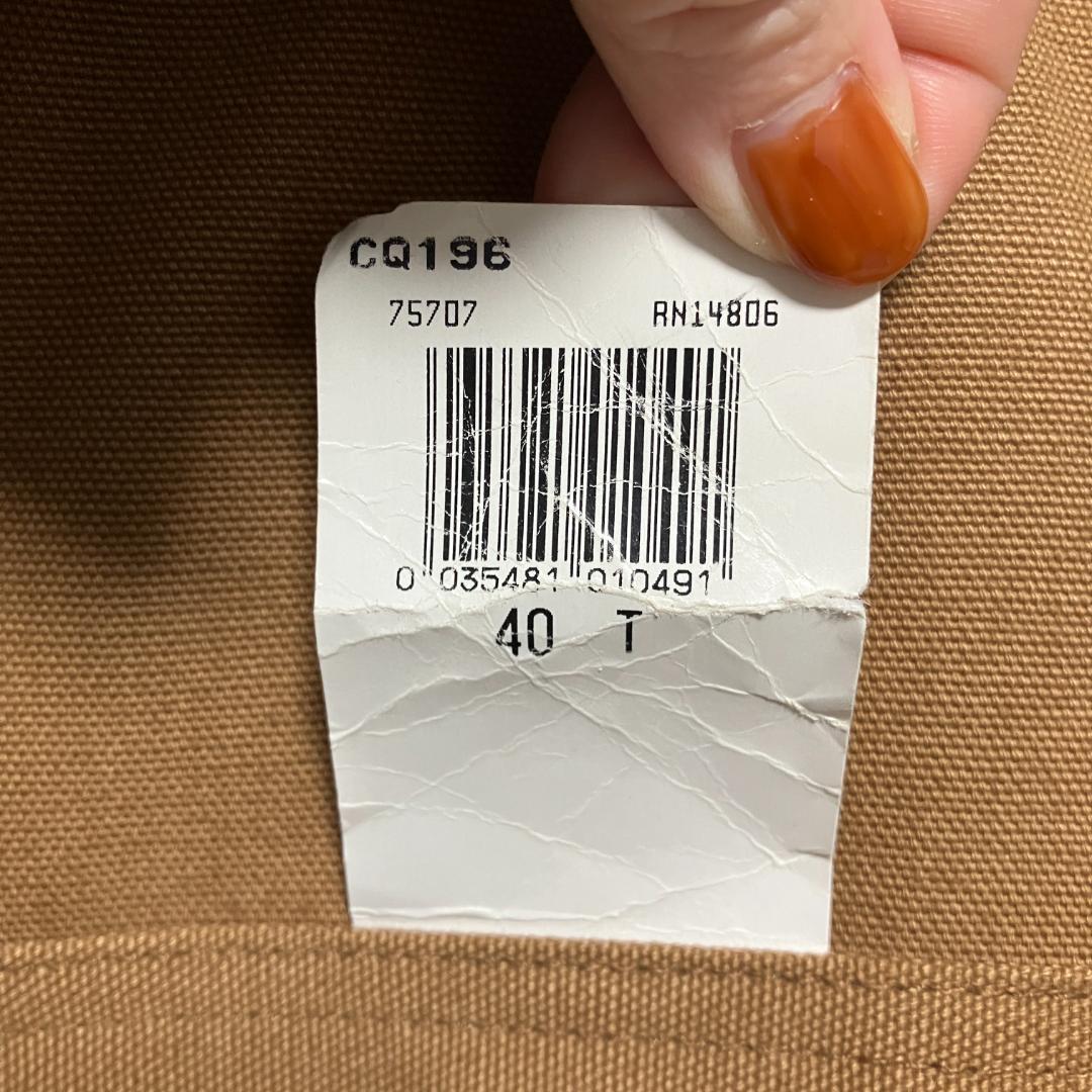 80s カーハート 星タグ　トラディショナルコート　　デッドストック