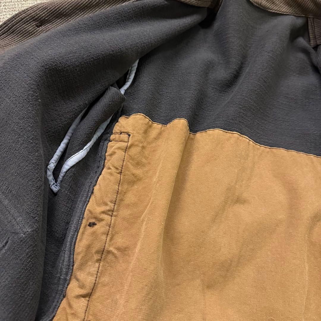 わ*ん様 50s ハンティングジャケット 動物ボタン フレンチヴィンテージ カバ