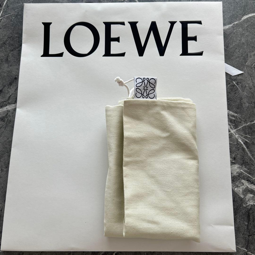 やし　LOEWE かごバッグ /グリーン　スモール　美品