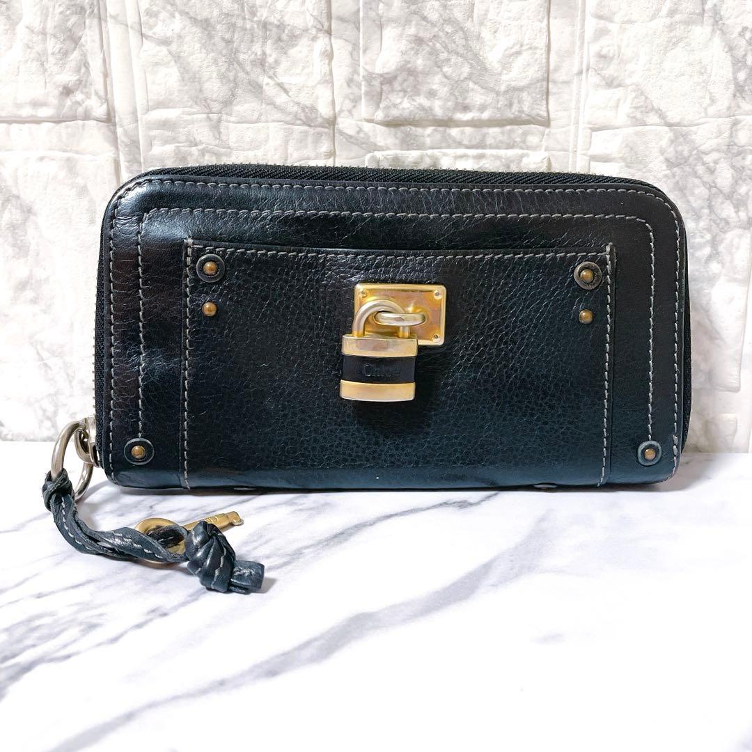 【希少✨️】Chloe(クロエ)パディントン 長財布 ブラックレザー タグ保証書付