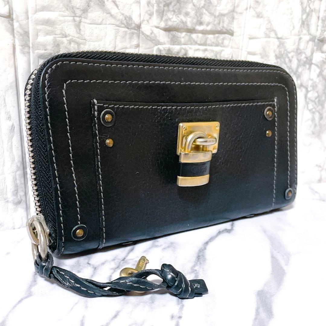 【希少✨️】Chloe(クロエ)パディントン 長財布 ブラックレザー タグ保証書付