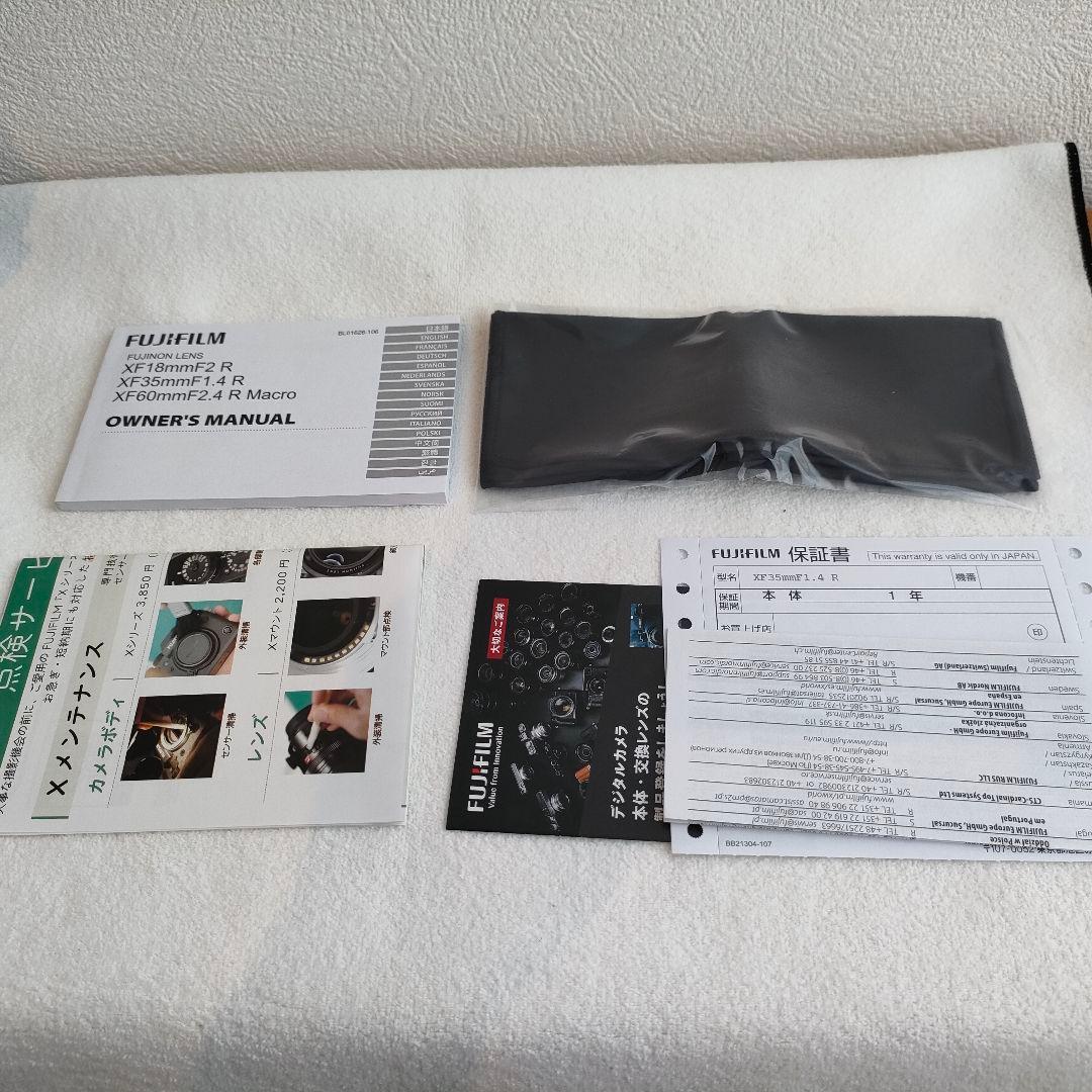 【美品～良品】FUJIFILM フジノン XF35mm F1.4 R 箱あり