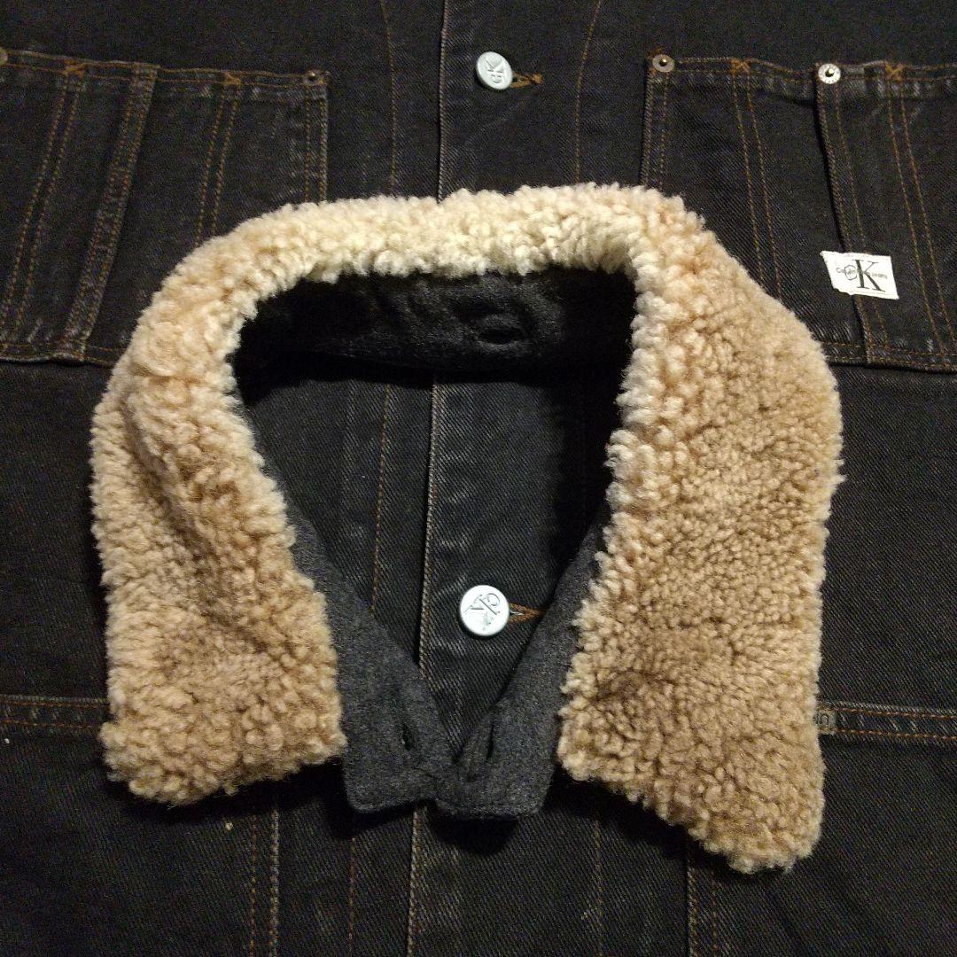 90年代 USA製   ブラックデニムカバーオールJK ④