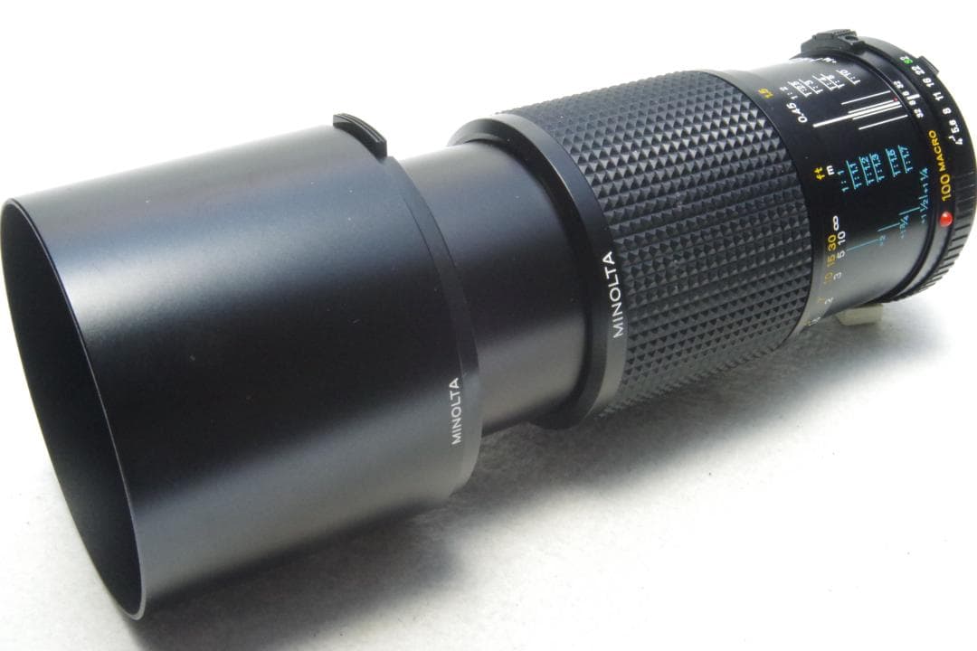 MINOLTA MD MACRO 100mm 1:4 接写リング 動確済 美品+