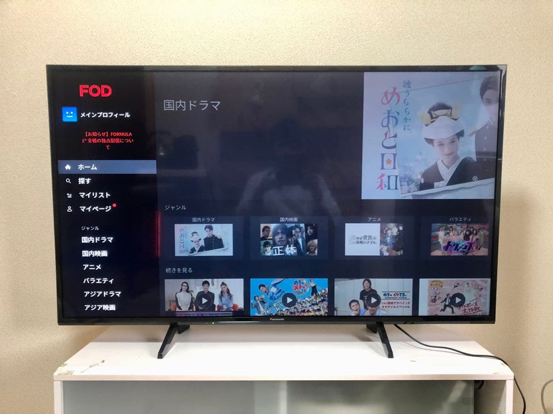 panasonic ビエラ 4K液晶テレビ　TH-49GX755