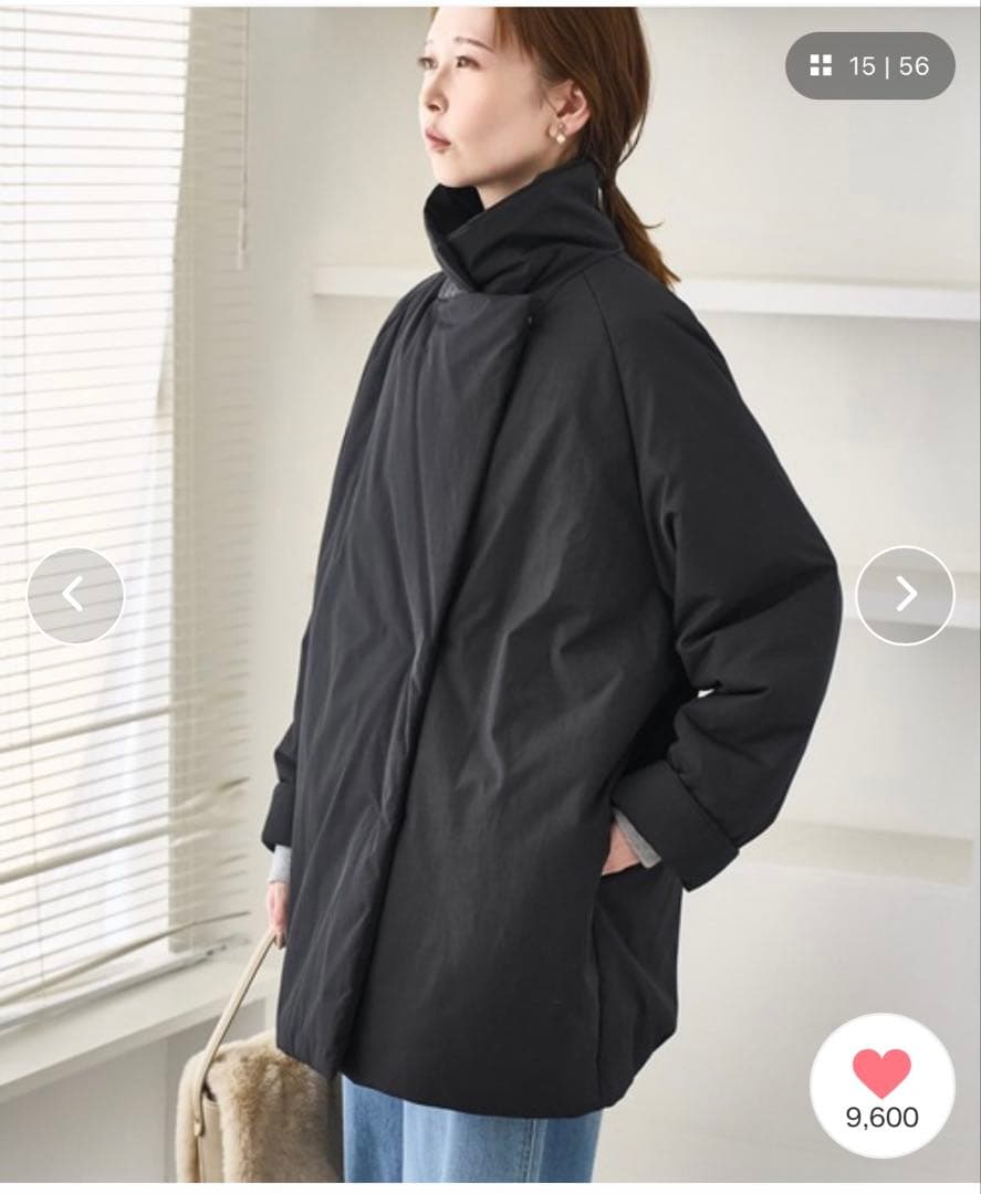 ROPE' PICNIC 2WAY中綿テーラードコート ブラック F