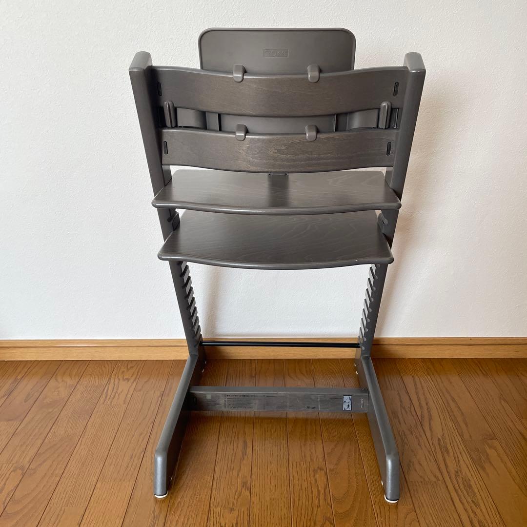 ストッケ　トリップ トラップ　ベビーチェア+ベビーセット　ヘイジーグレー