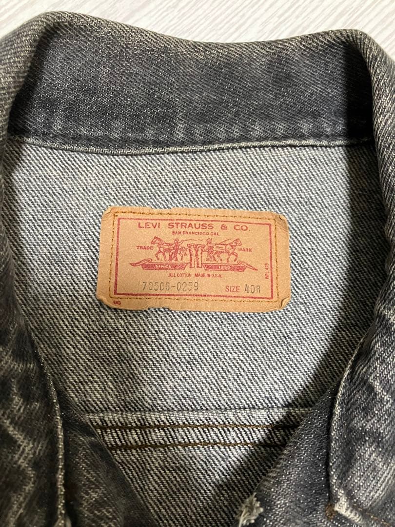 Levi's 70506 ブラック USA製 80s サイズ40