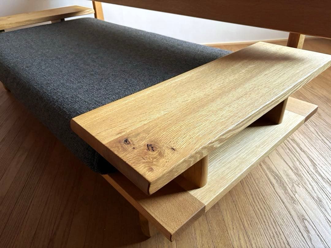 飛騨産業 キツツキ 森のことば 2人掛けソファ 飛騨高山 オーク無垢 北欧モダン