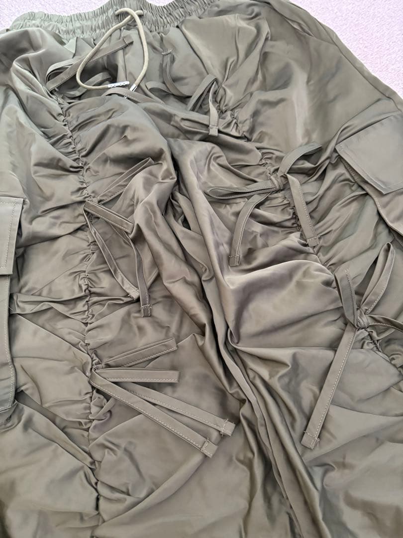 ＊POPPY＊ギャザーリボンカーゴパンツ　L