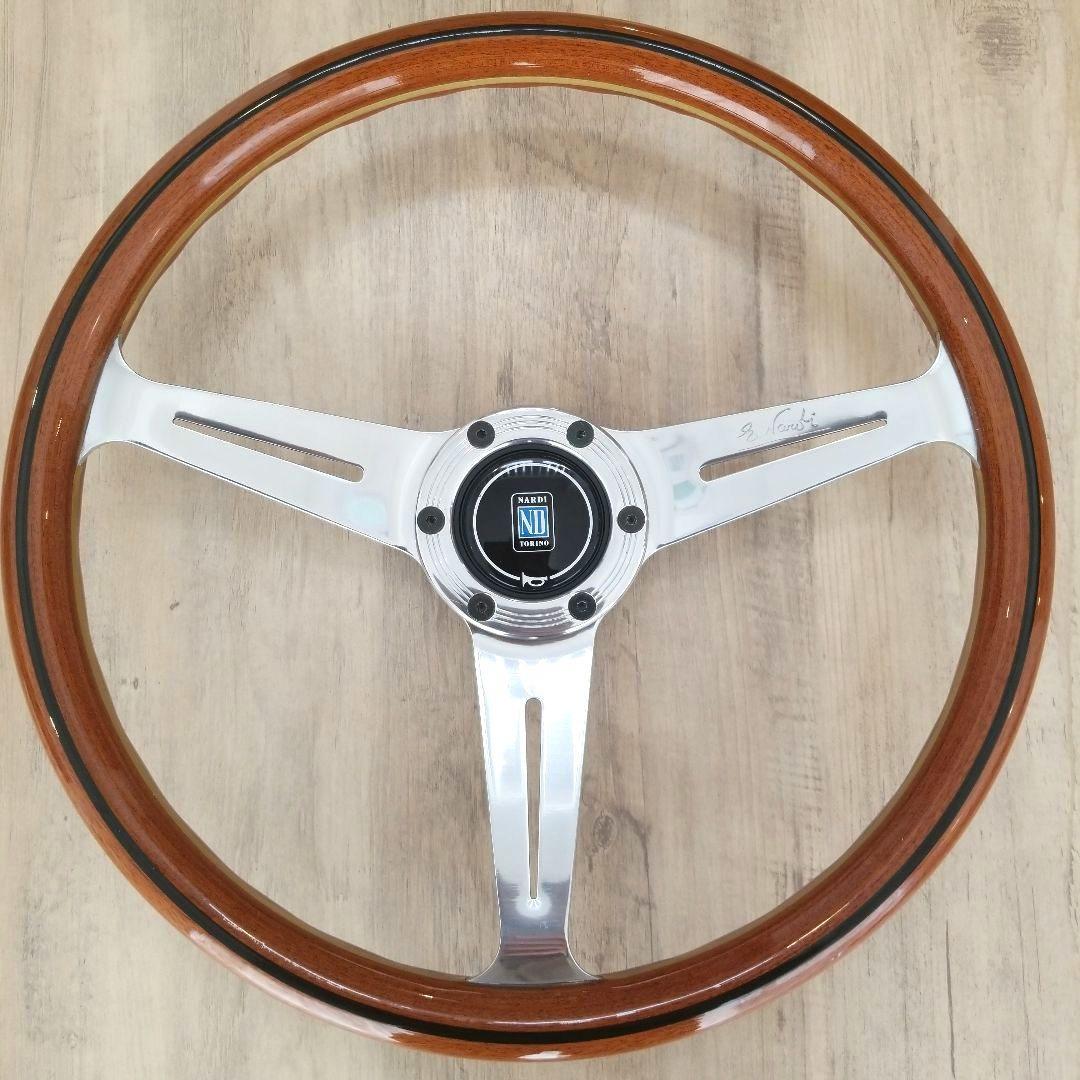 NARDI☆ナルディクラシックVITEウッドステアリングポリッシュスポーク37Φ
