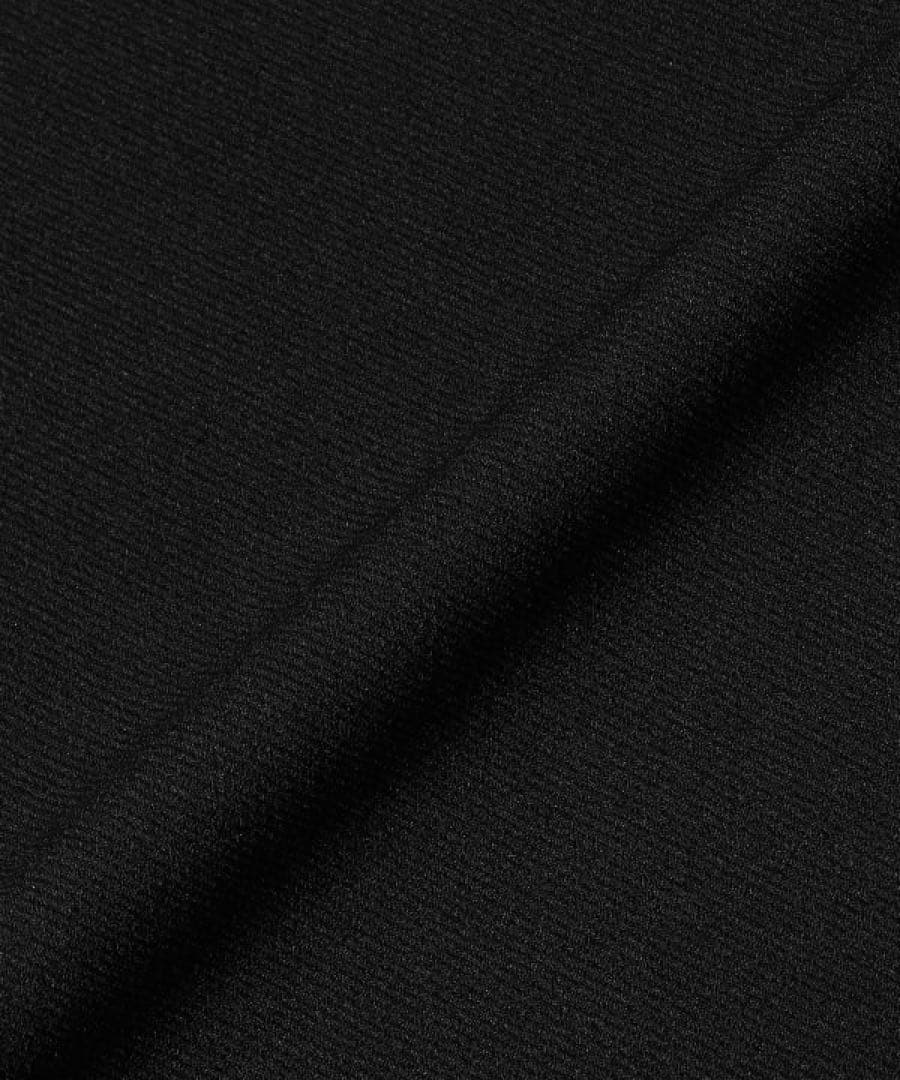 新作BEAMS ストレッチ接触冷感ダブルフェイス梨地パンツSize:L BK