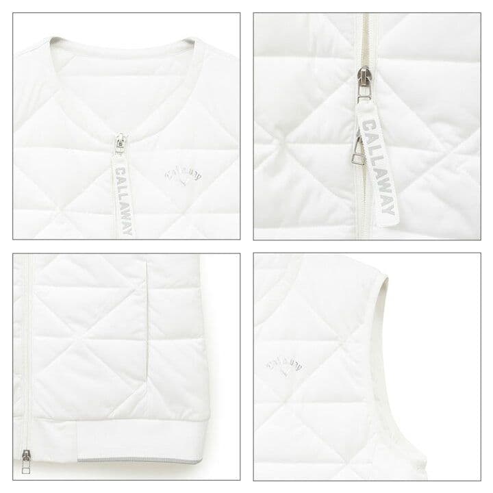 【新品】Callaway キャロウェイゴルフレディース ベスト ホワイト LL