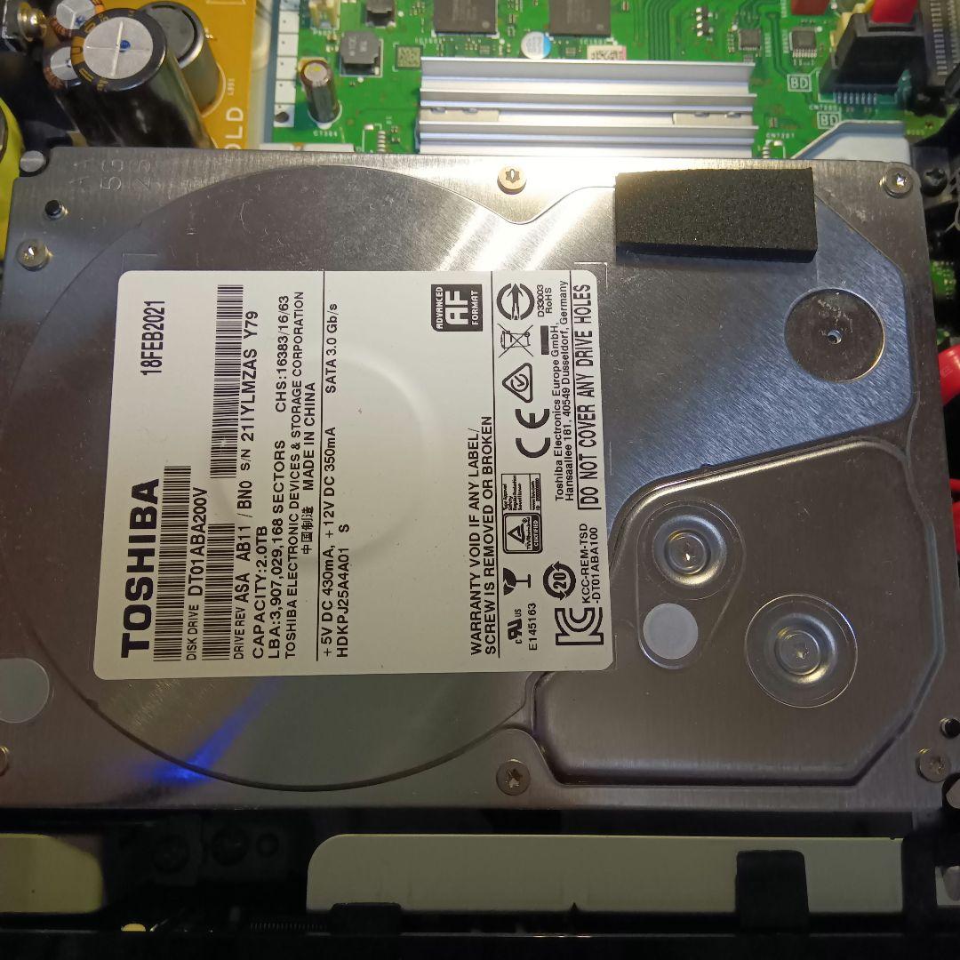 SHARP AQUOSブルーレイ BD-T2700 HDD新品交換第5