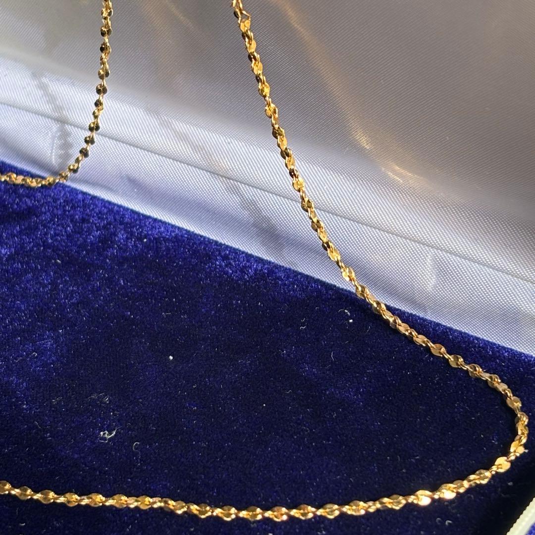 ゆ*み様 22 ペタル　チェーン ネックレス シンプル　遺品整理　ゴールド　ツイ