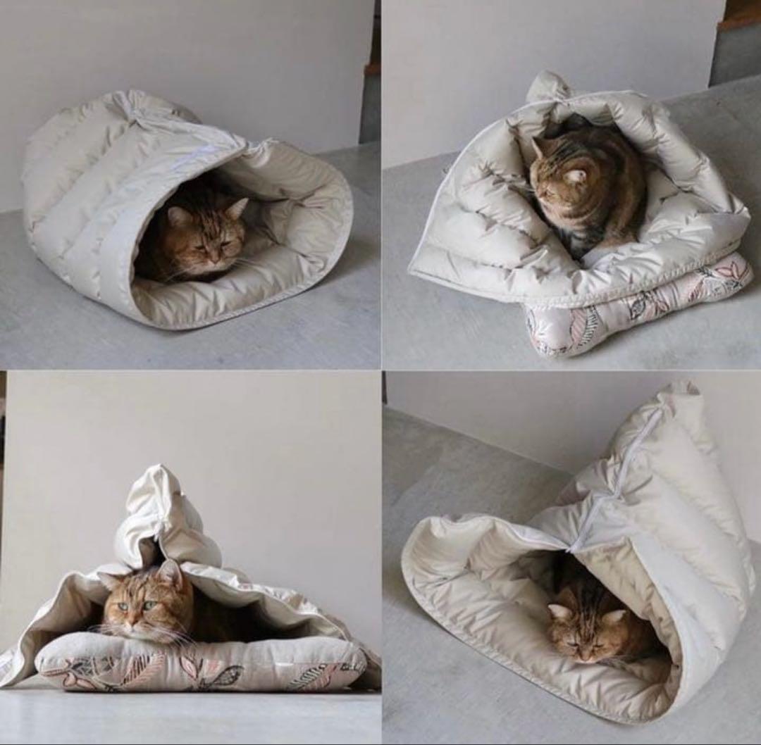 necoto ダウン　スリーピングバッグ　ベッド　猫