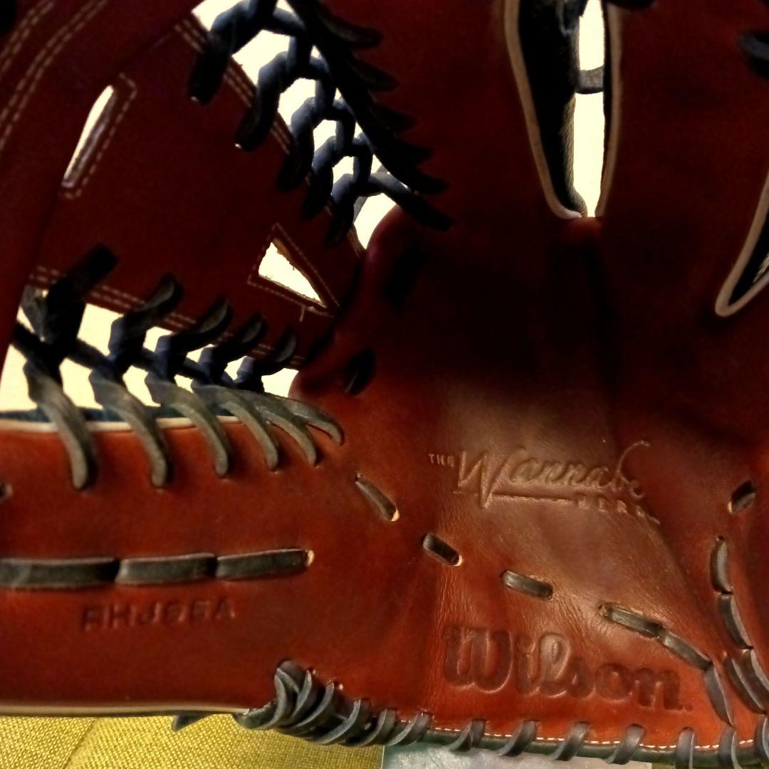 ■美品 湯もみ型付■ウィルソン DUAL オールラウンド グローブ 軟式グラブ