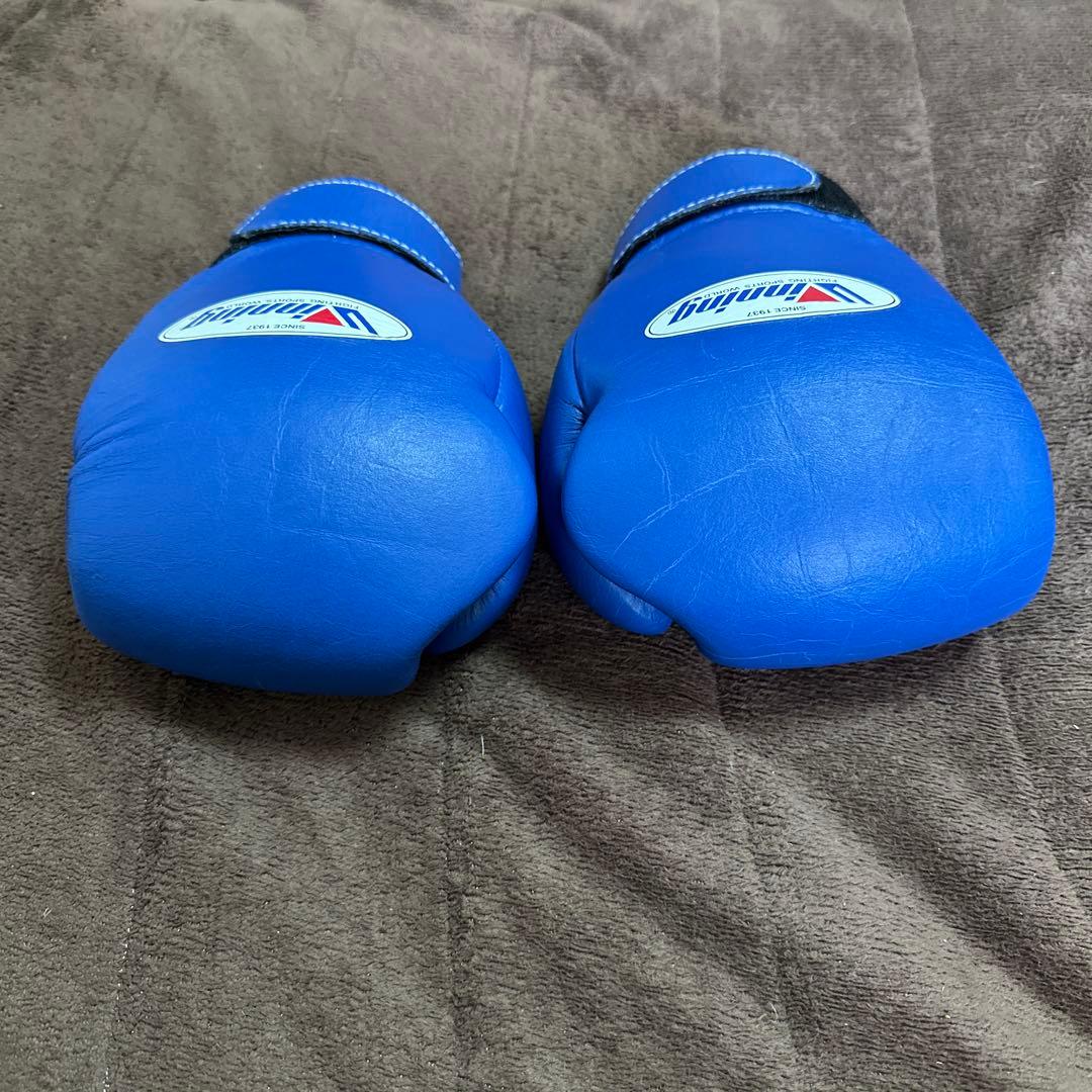 Winning ボクシンググローブ 8oz マジックテープ　青