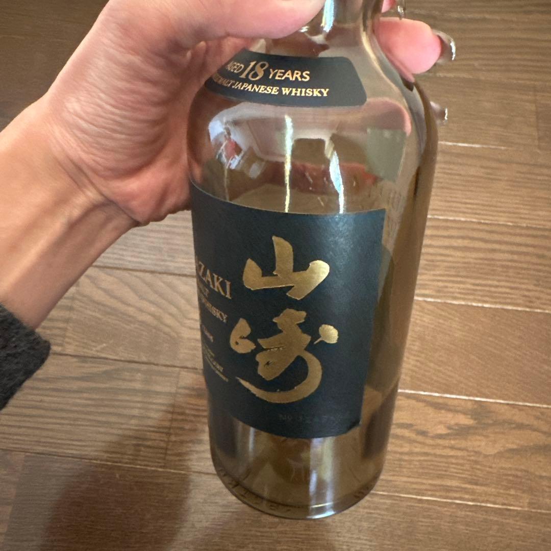 【空瓶・空箱】山崎 18年 シングルモルトウイスキー 700ml