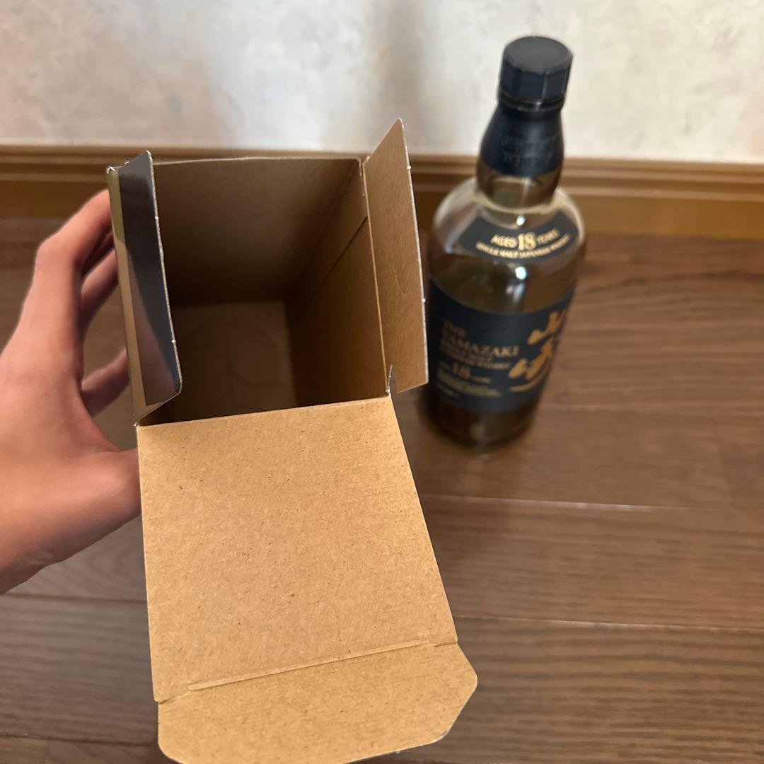 【空瓶・空箱】山崎 18年 シングルモルトウイスキー 700ml