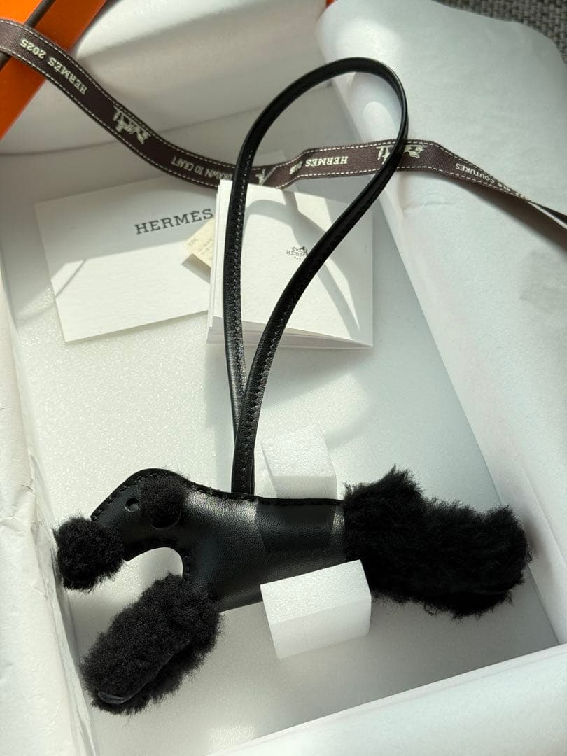 新品レア★HERMESエルメス　バディチャーム　budy ソーブラック